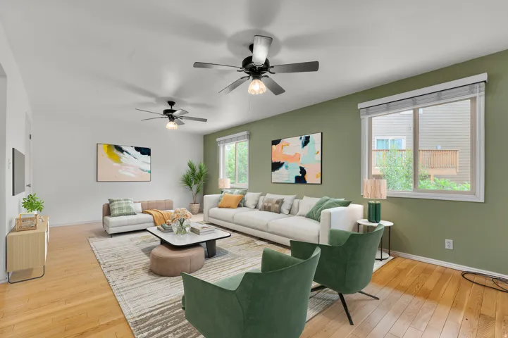 Family room- virtually staged