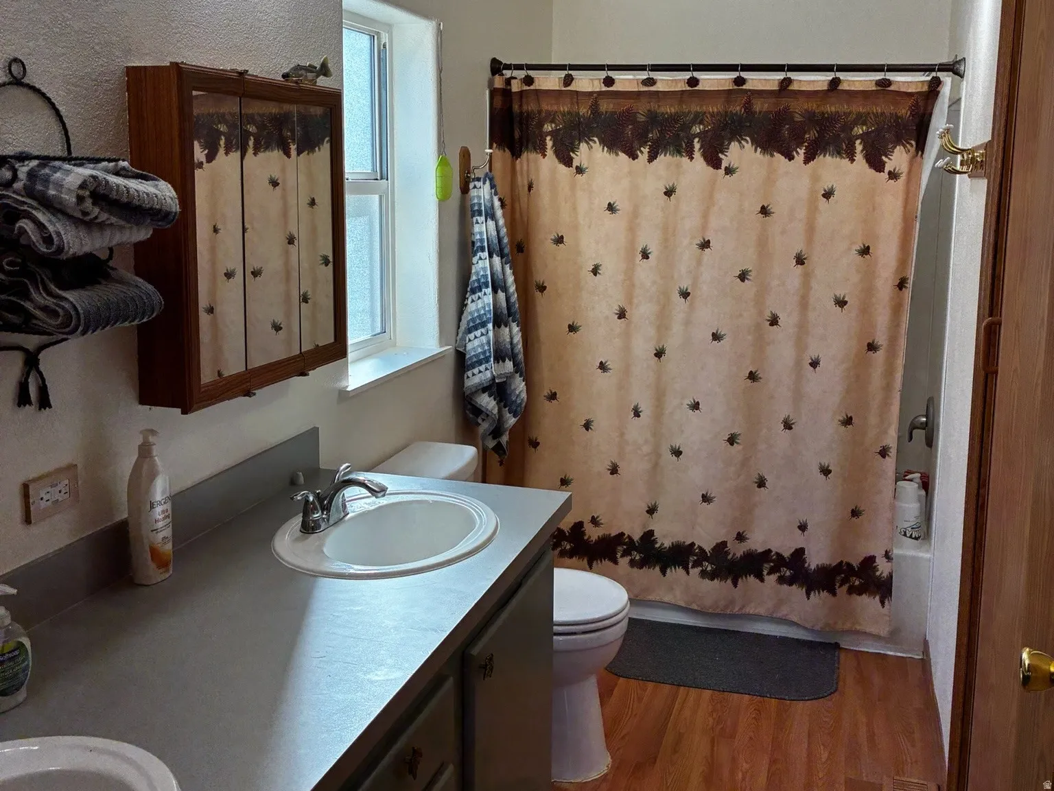 Master bathroom attached to master bedroom.