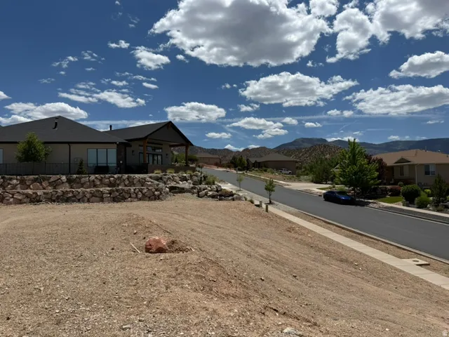 View from front of lot facing east from the south west corner of lot.
