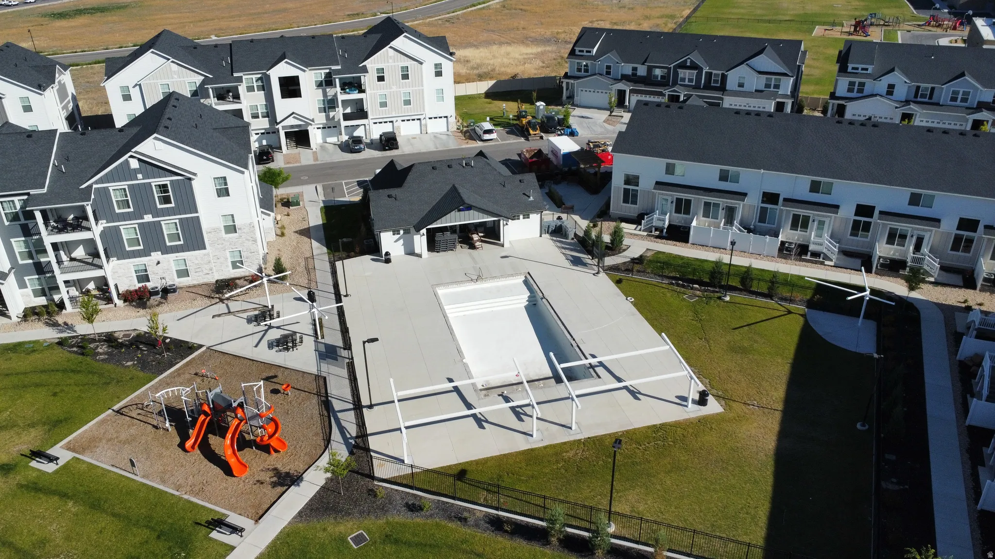 Community pool/playground area