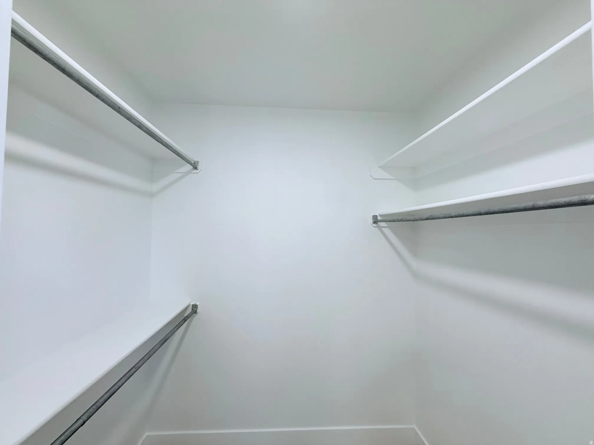 Built-in shelving and hanging rods