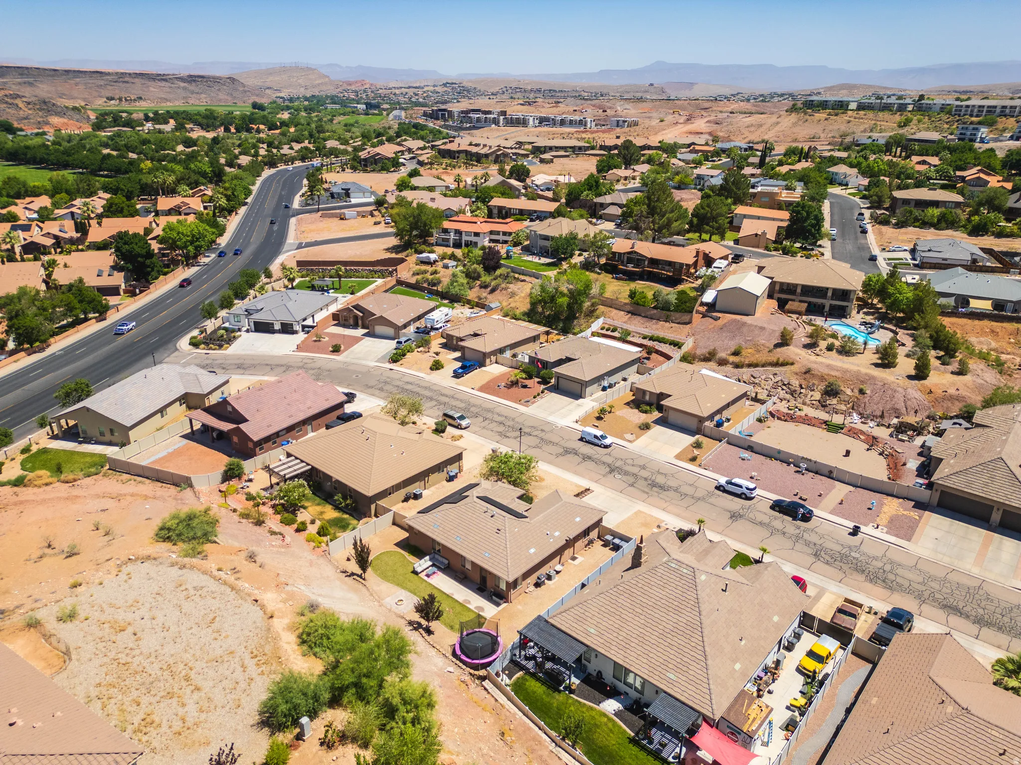 Aerial depiction of Green Valley