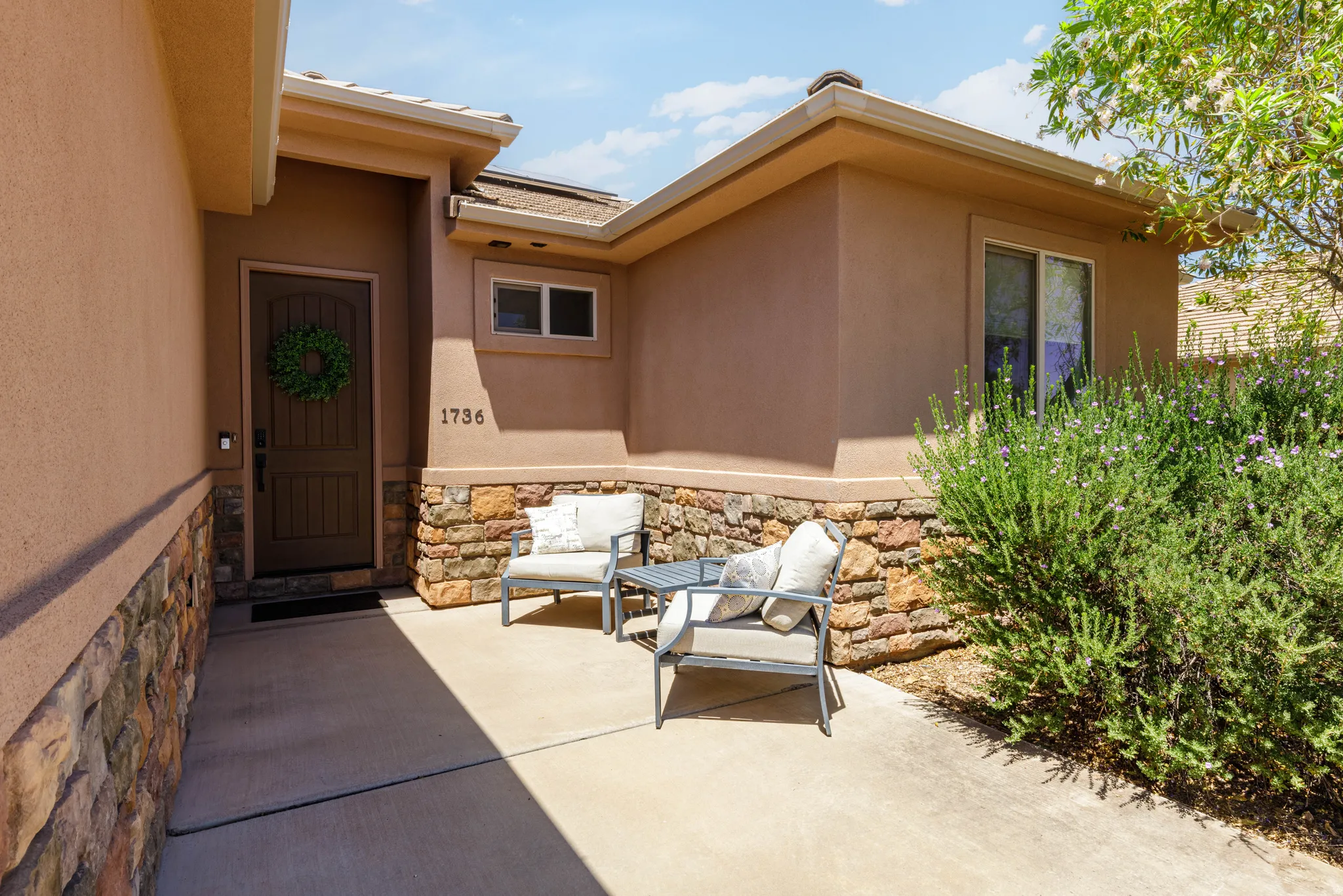 Large inviting patio