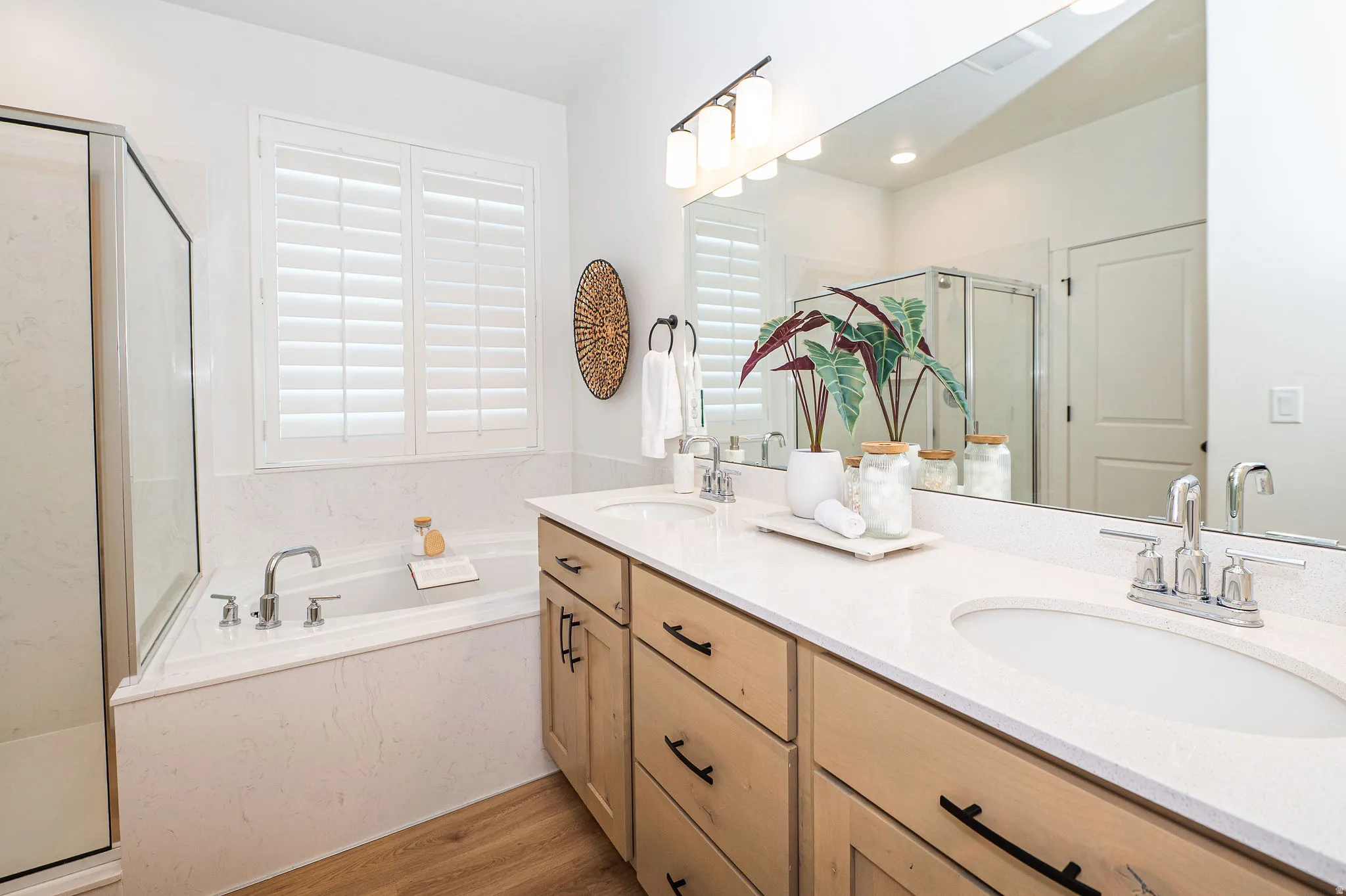 Primary bath with double sinks