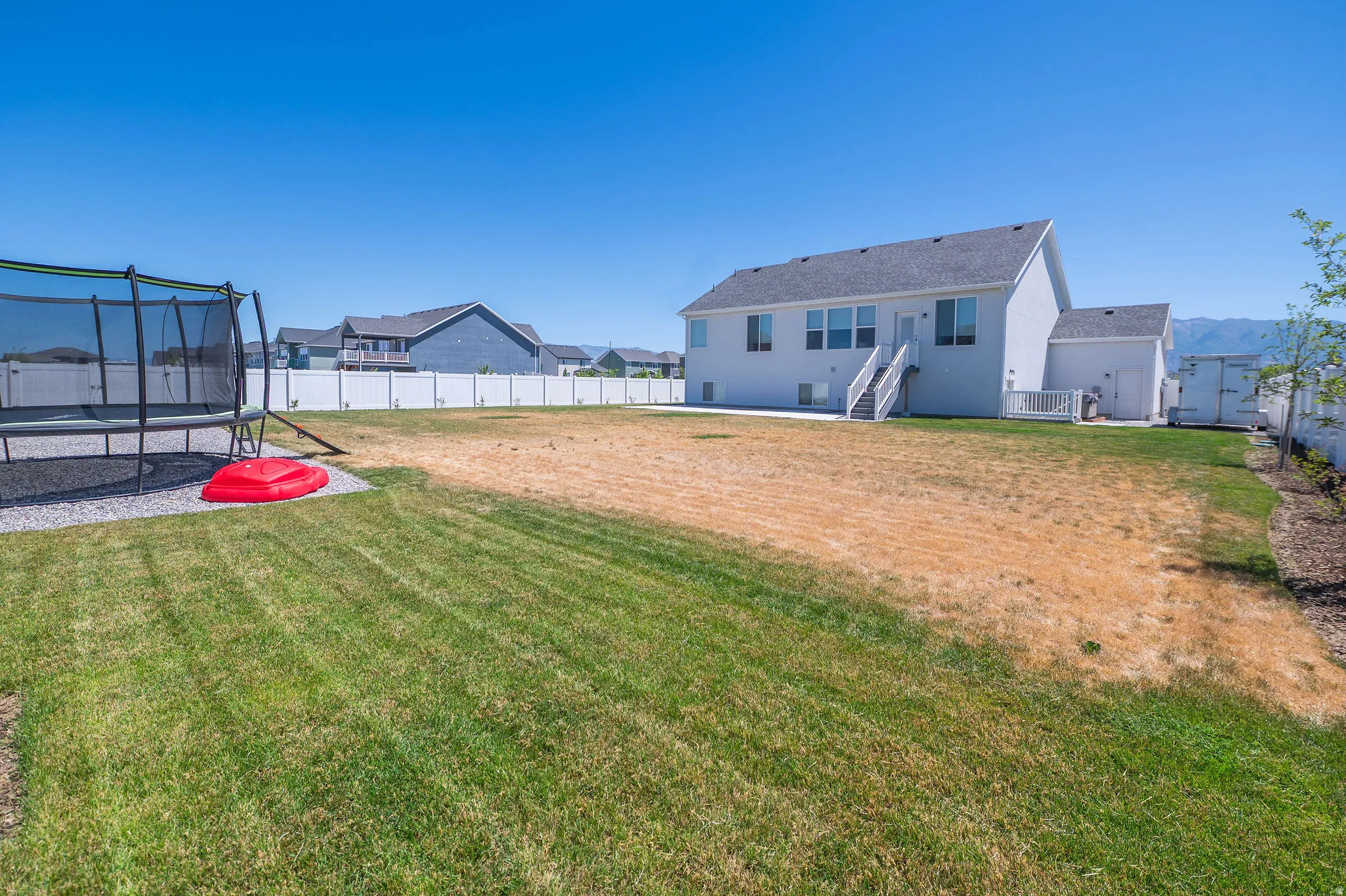 Large backyard