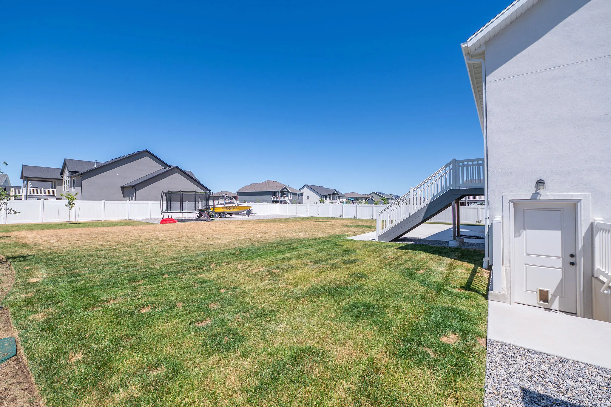 Large backyard