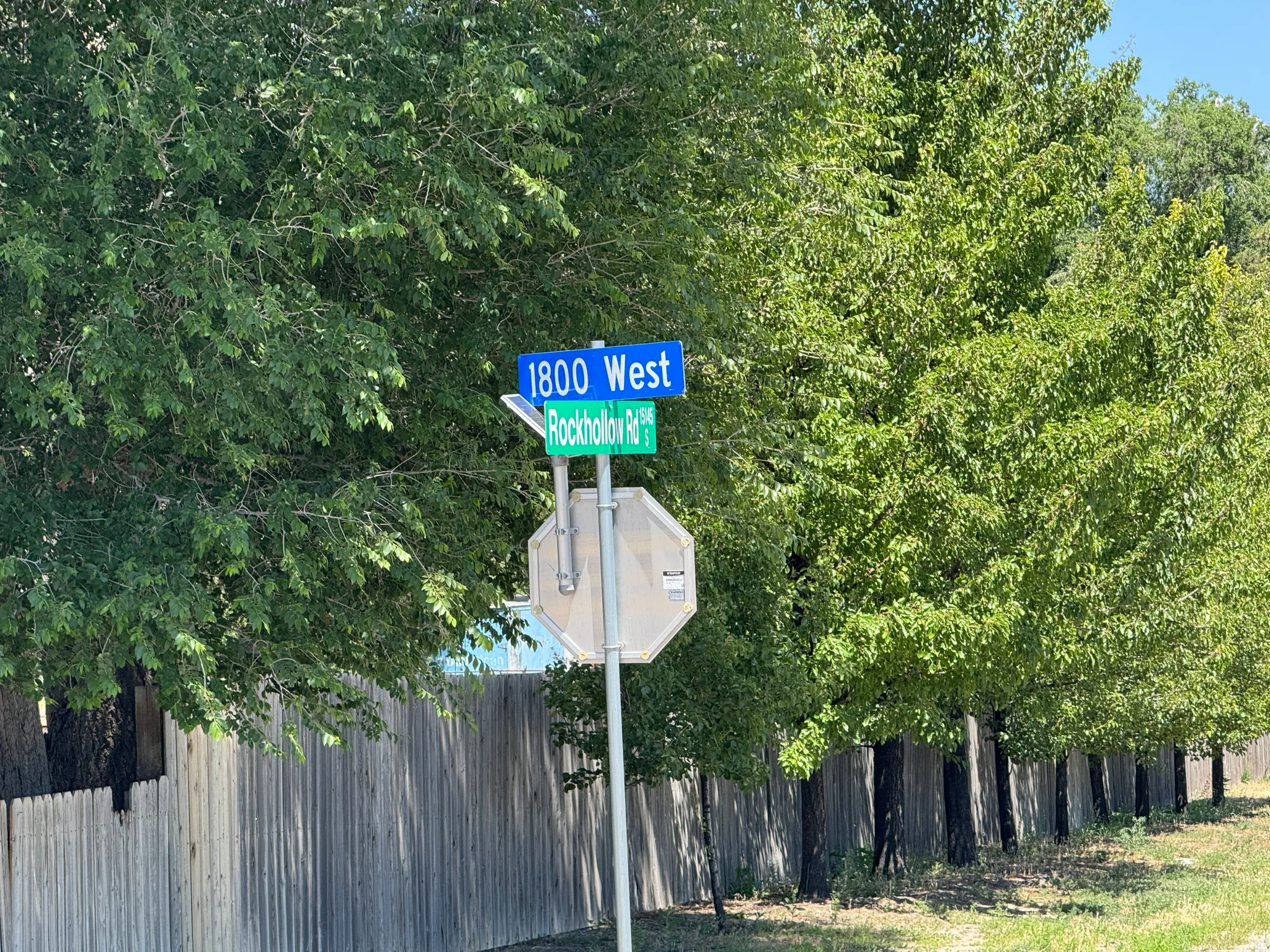 Intersection Sign to turn north at.