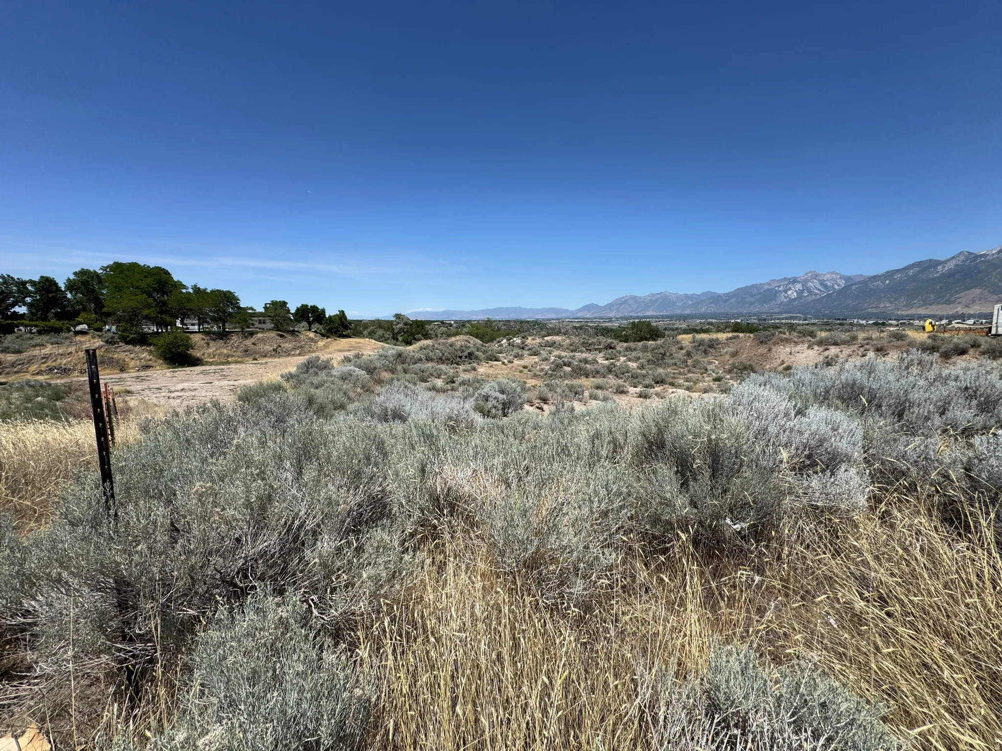North view of the lot from the south western corner of the lot.