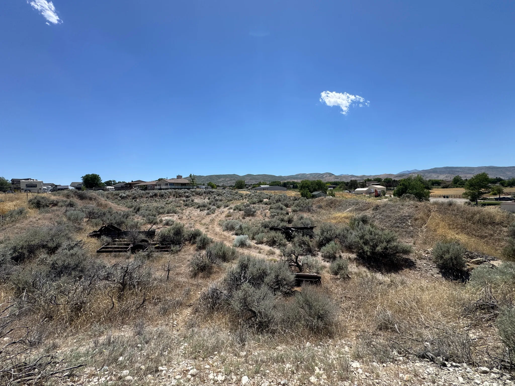 South view of the lot from the north eastern corner of the lot