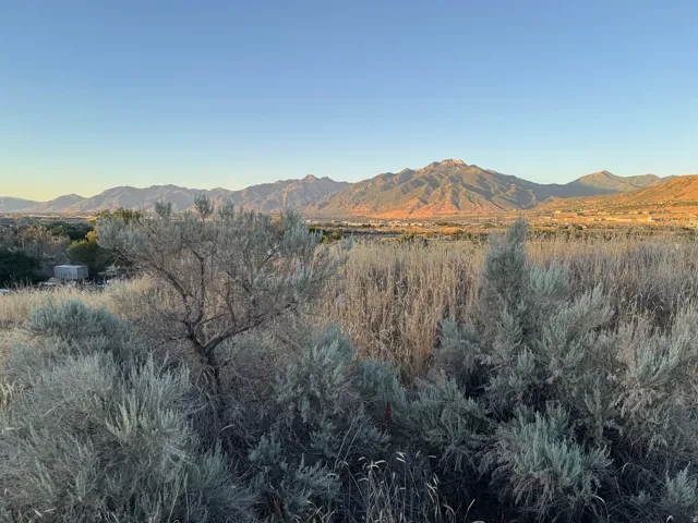 Elevated property featuring natural desert landscaping and expansive mountain scenery