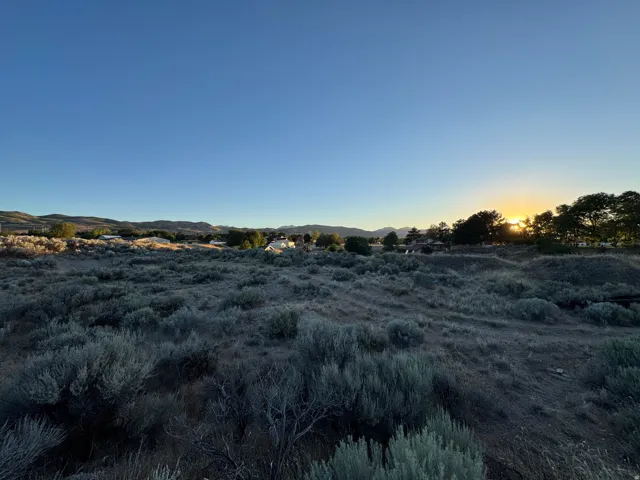 View west from center of lot.