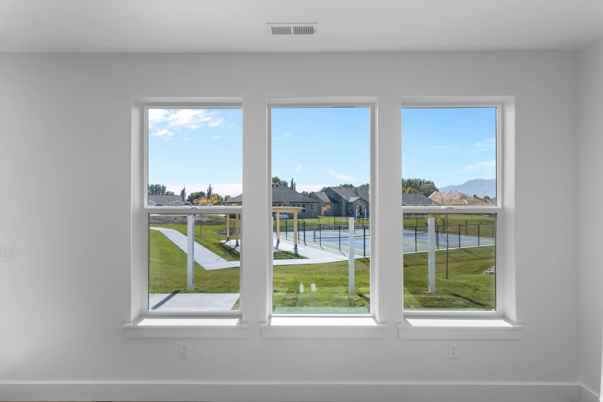 Triple window array providing natural light