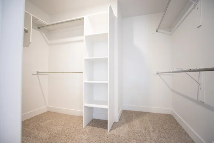 Large walk-in closet for the primary bedroom