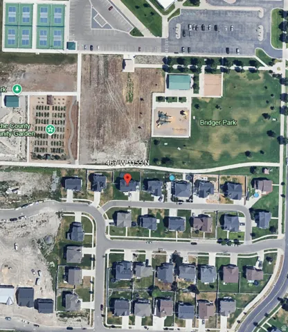 Aerial Map. Pinpointing the property's location and surrounding geographical features