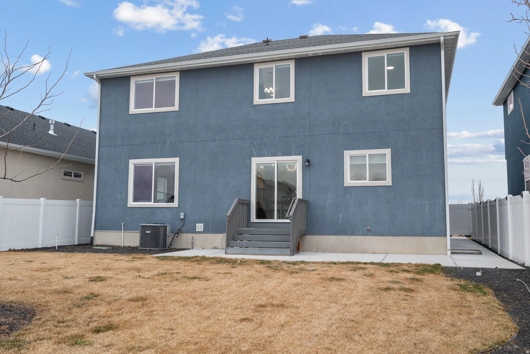 rear of home