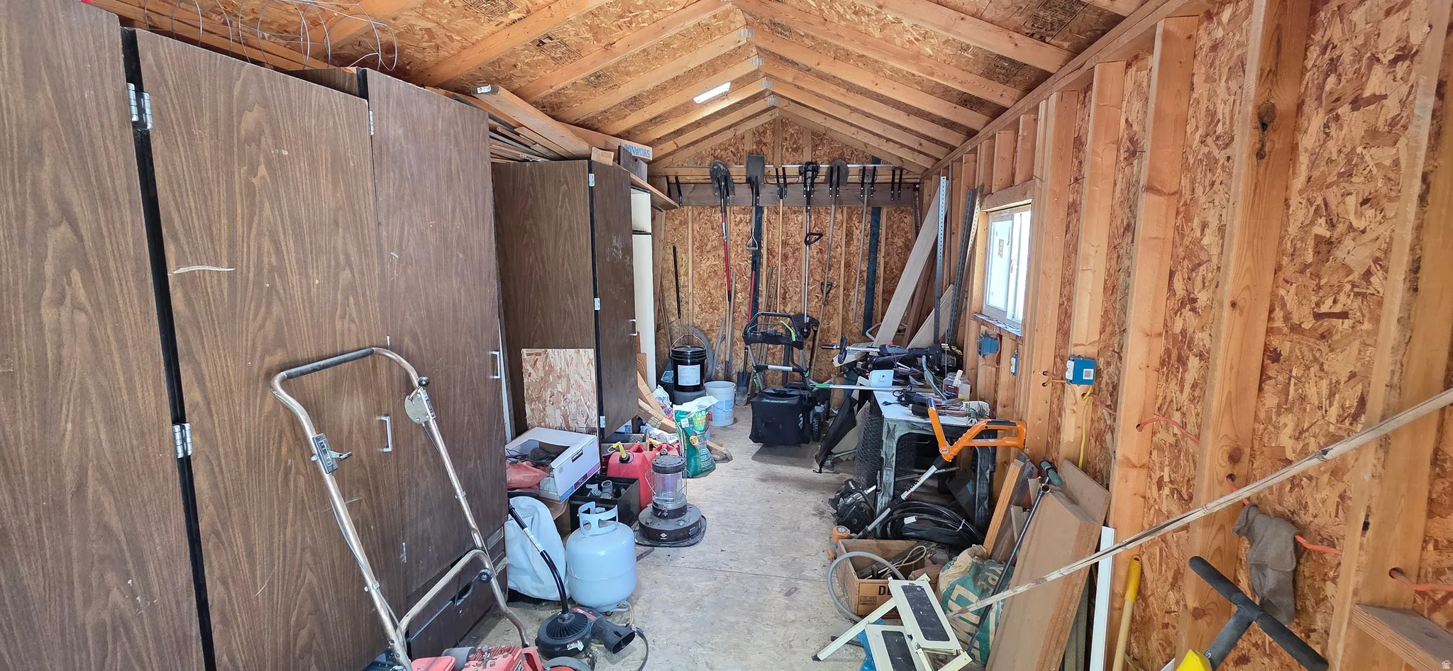 Storage shed/shop area