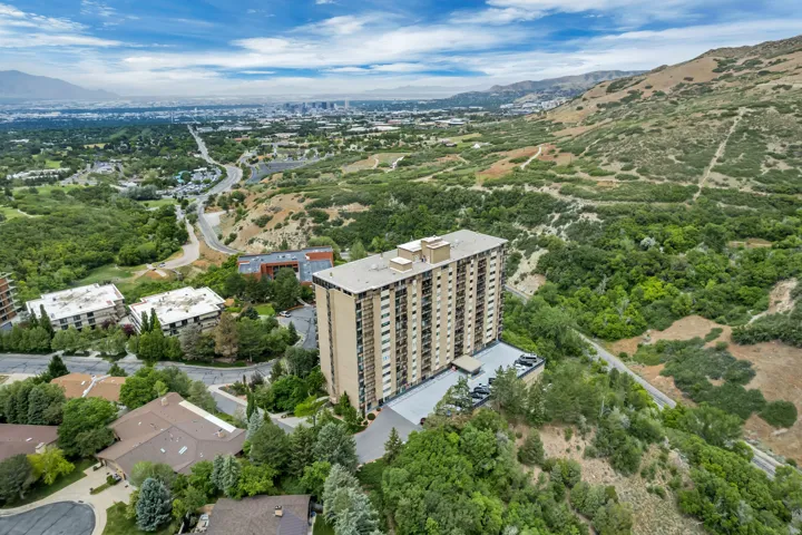 View toward Salt Lake City and the Great Salt Lake