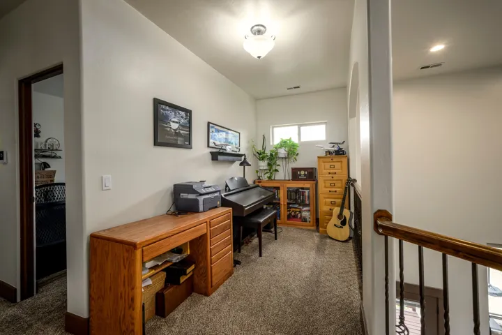 Loft area used as office