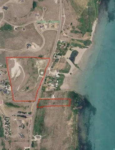 Aerial Survey. Depicting the property's boundaries and surrounding geographical features