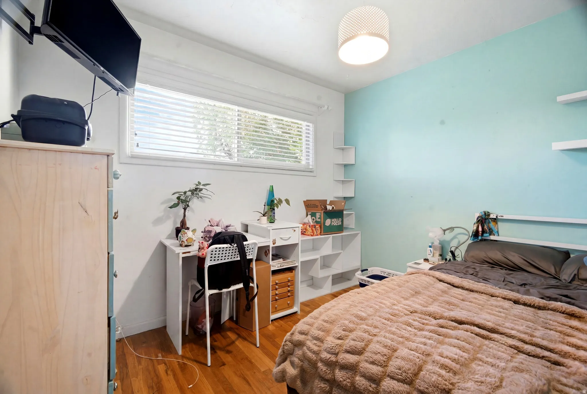 Hardwood flooring throughout