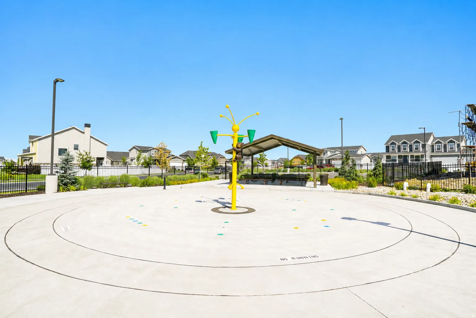 Community splash pad