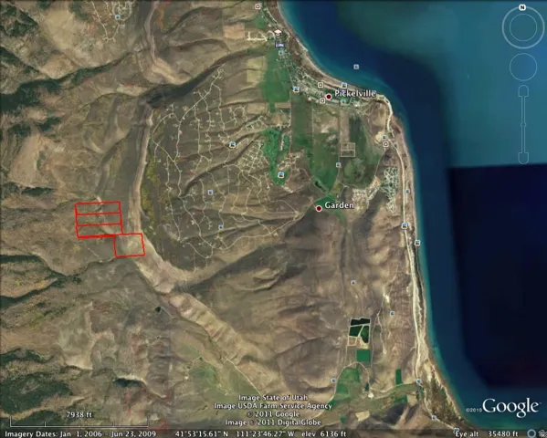Aerial Map. Depicting the property location and surrounding geographical features