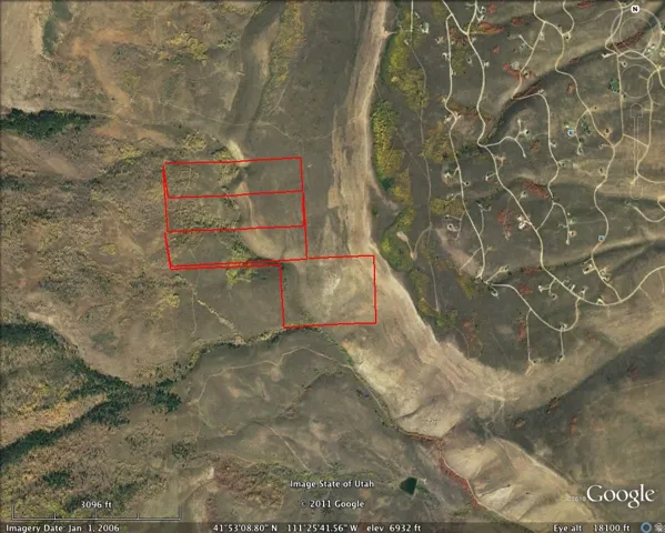 Aerial Imagery. Displaying an overhead view of the property with outlined parcels
