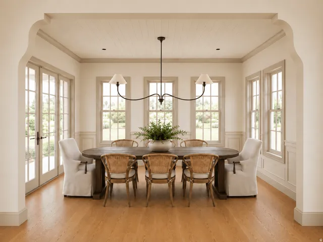 Rendering. Dining area