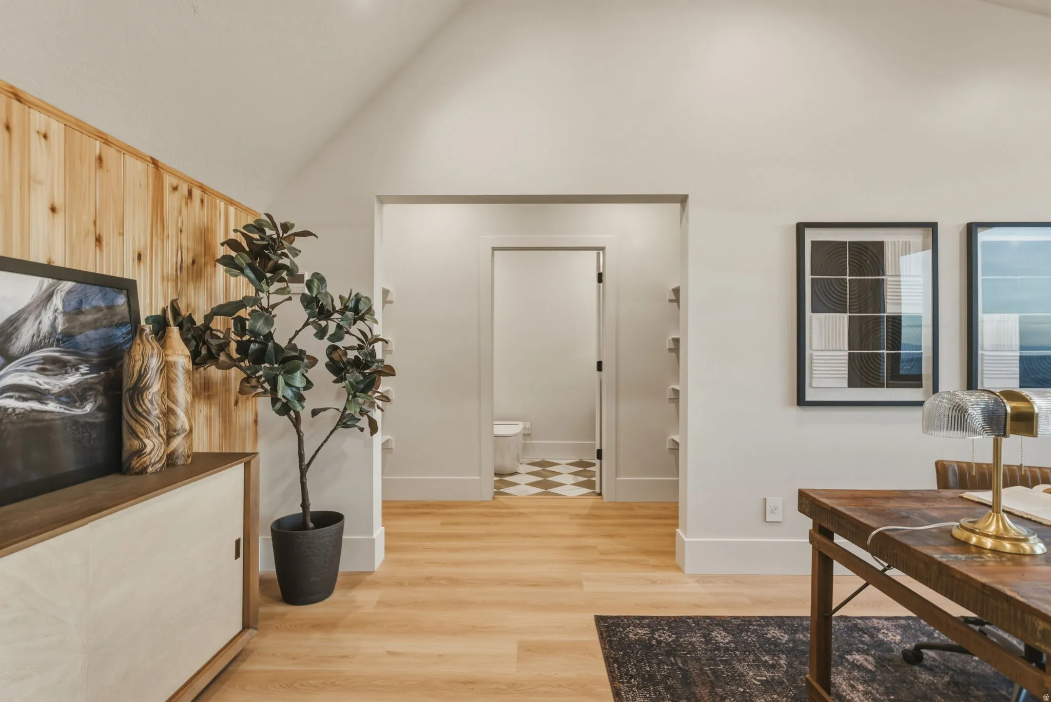Home Office suite above garage with stair access from the garage
