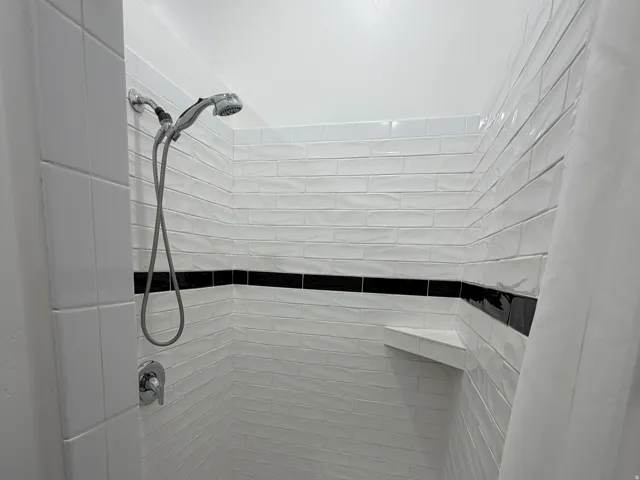 Shop walk-in shower.