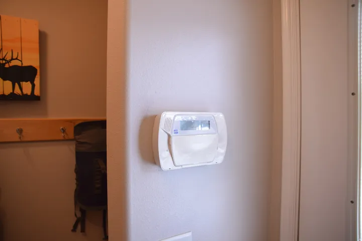 Wall-mounted security system control panel