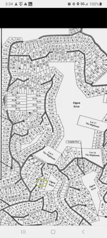 Plat Map. Illustrating the division of land into lots and designated open areas