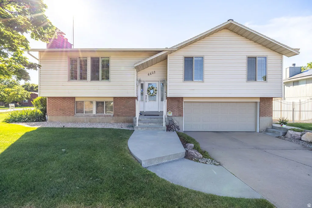Front view of the home