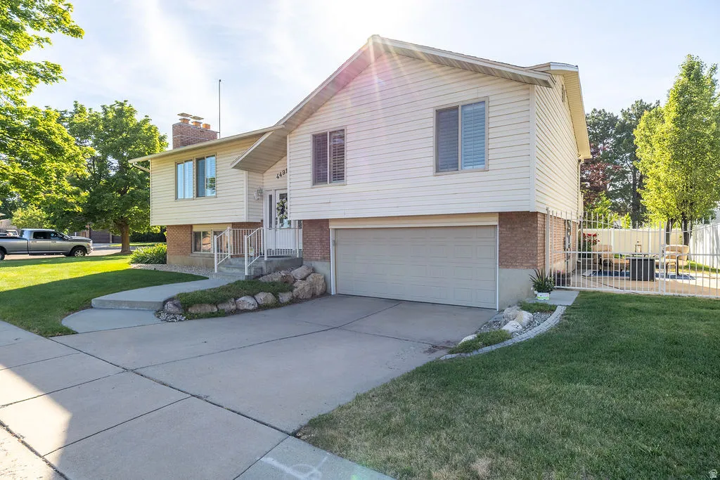 Front view of the home