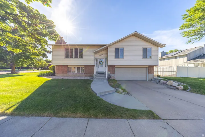 Front view of the home
