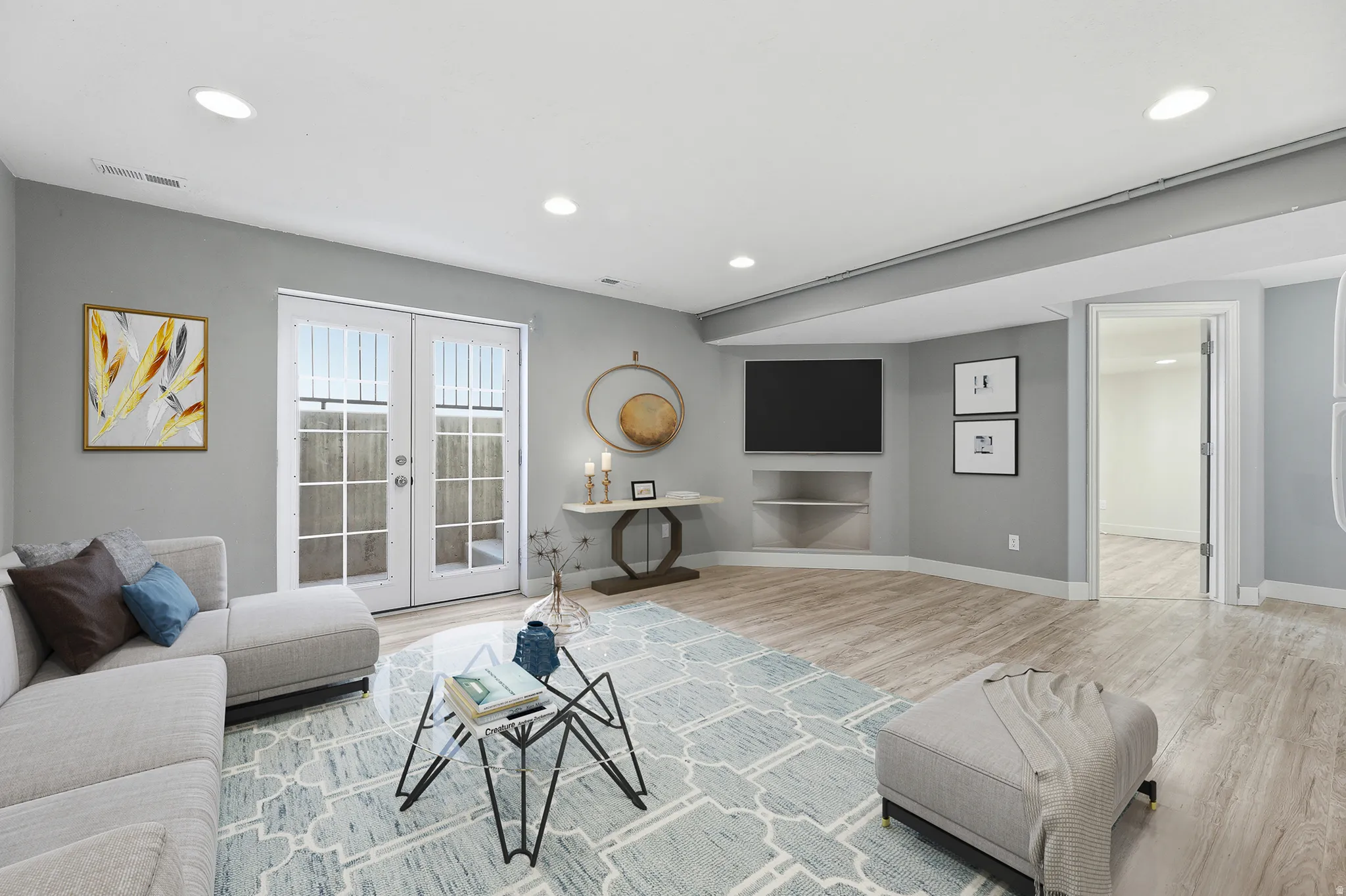 Basement family room