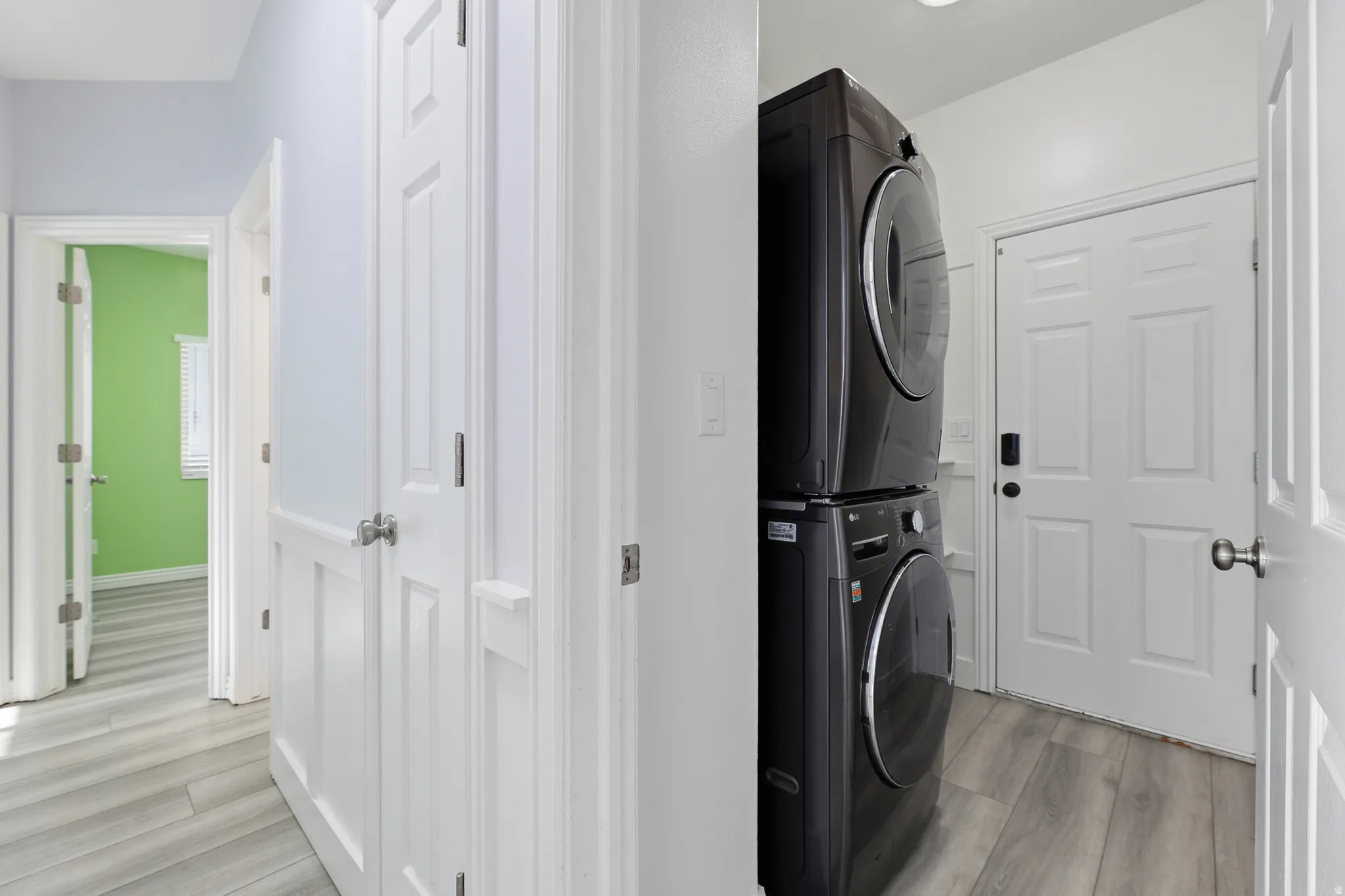 Laundry room with garage access