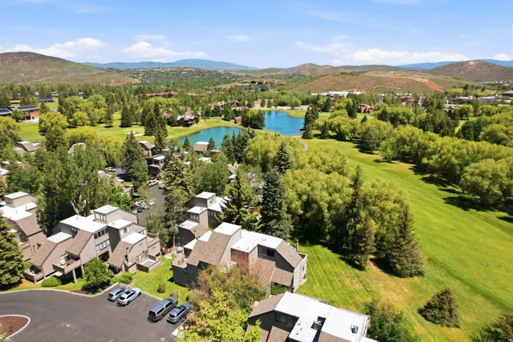 Townhome community featuring multi-level architecture and private balconies