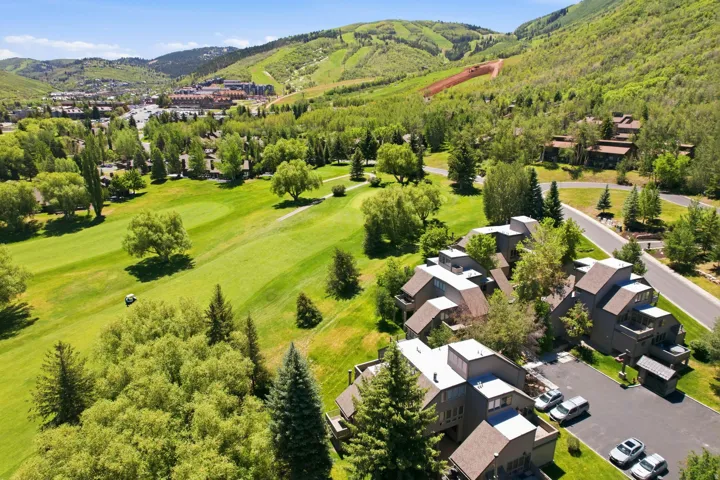 Terraced multi-level residences amidst lush green landscapes and mature trees