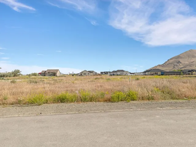 Expansive undeveloped lot featuring natural ground cover, a flat topography, and distant mountain scenery
