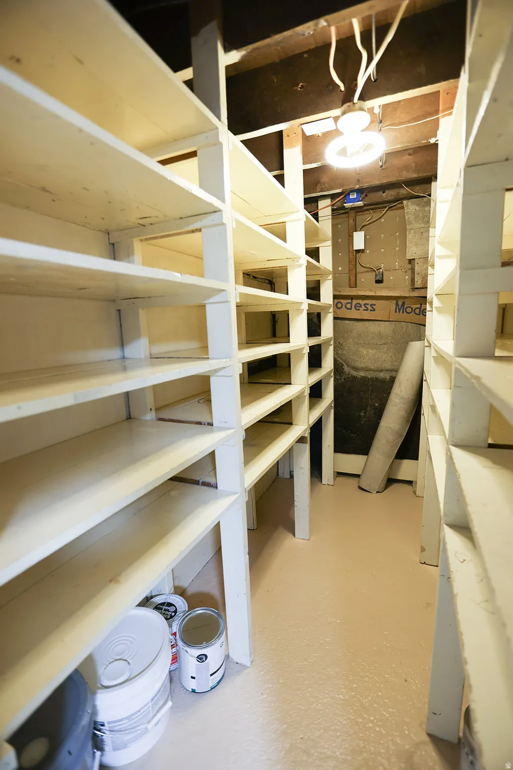 Storage room off laundry room