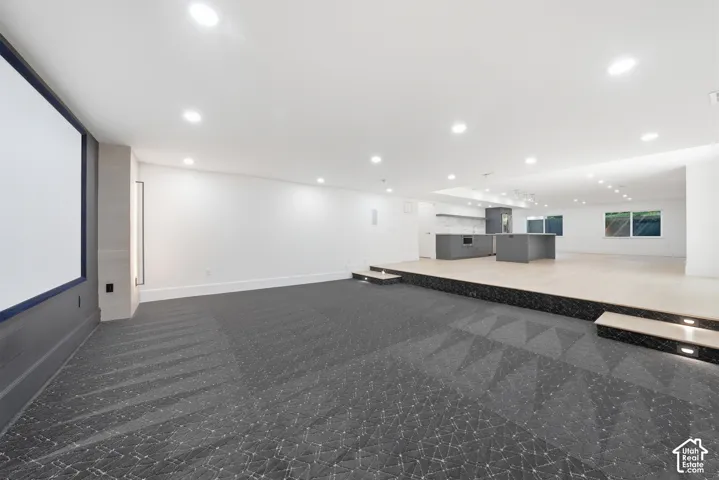Cinema room with included projector