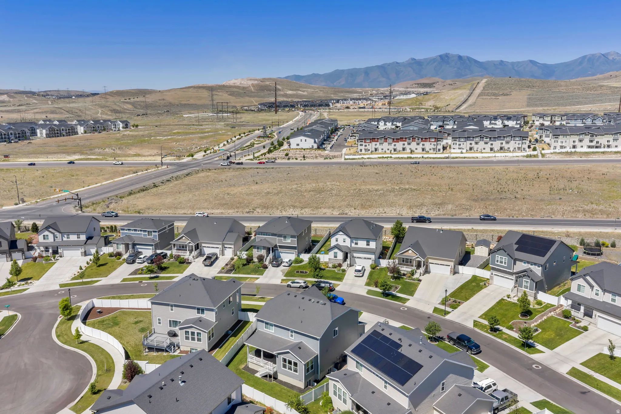 New construction residential development featuring a variety of home styles