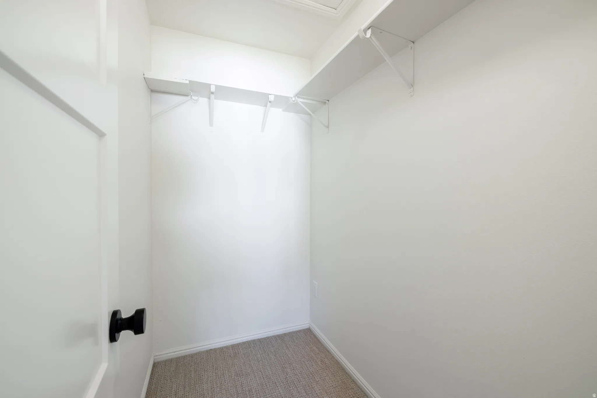 Walk in closet in primary bedroom