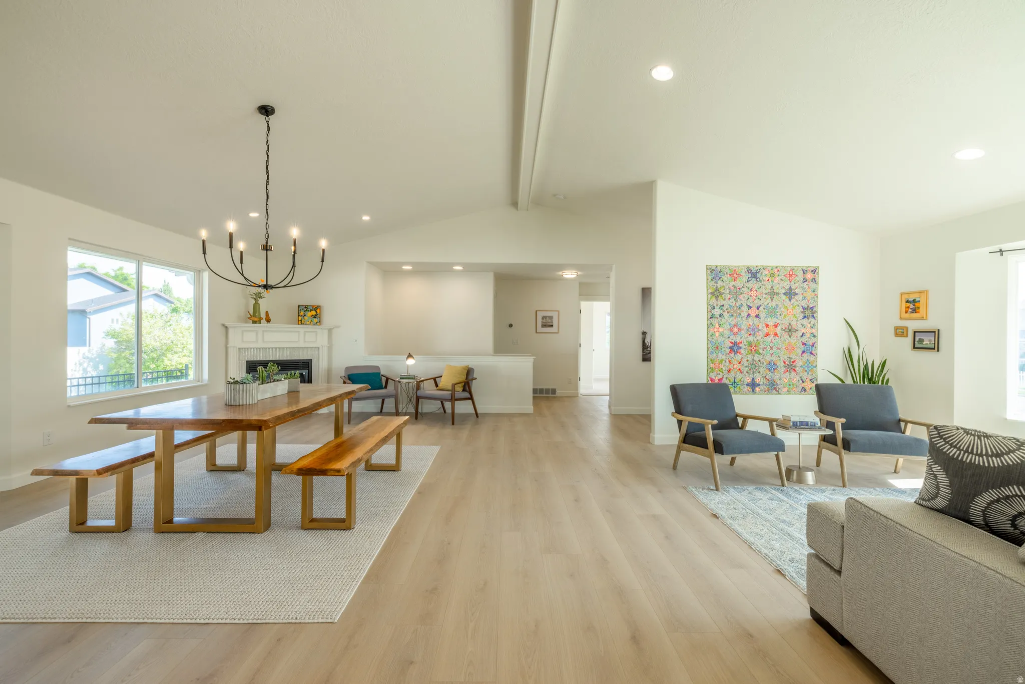 View of great room from kitchen area