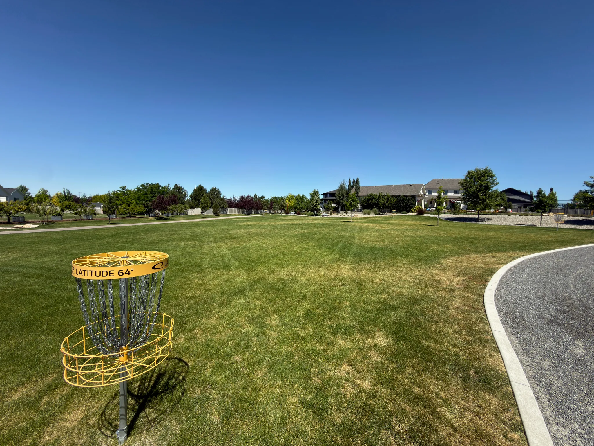 Frisbee Golf and miles of paved walking trails.