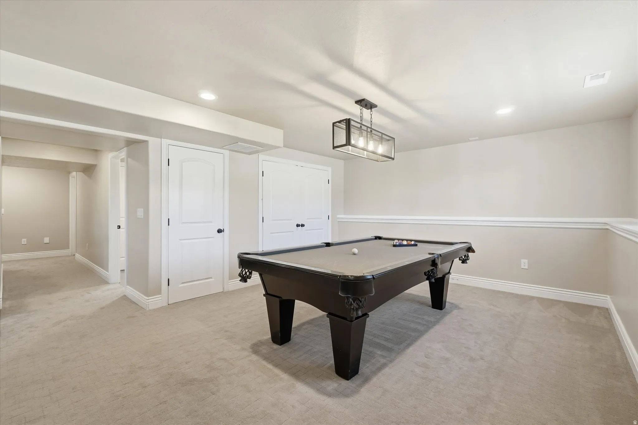 Basement entertainment room