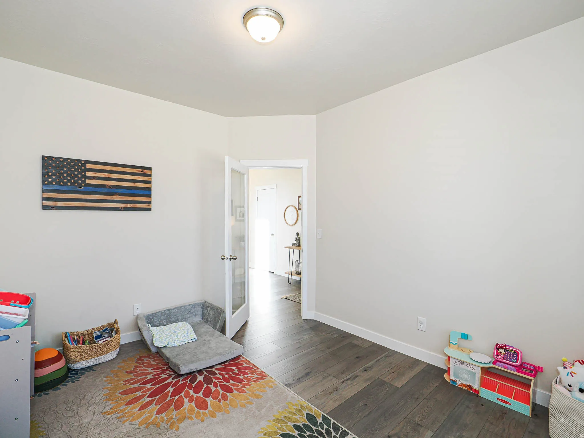 Office with a privacy door