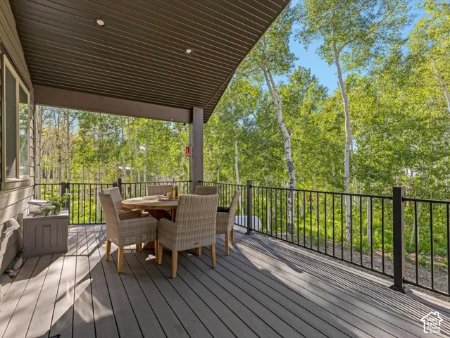 Massive covered deck