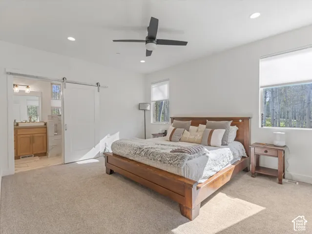main level primary bedroom
